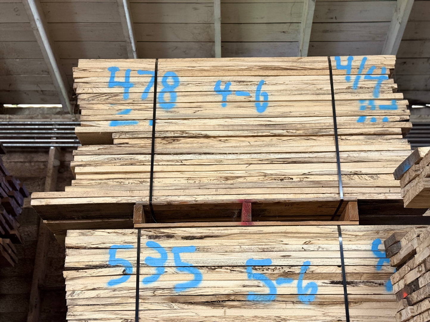 4/4 Dimensional Spalted Hackberry