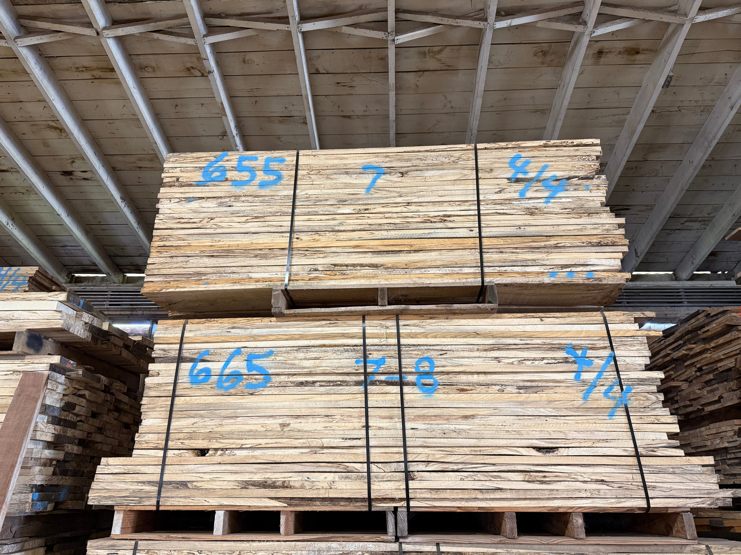 4/4 Dimensional Spalted Hackberry