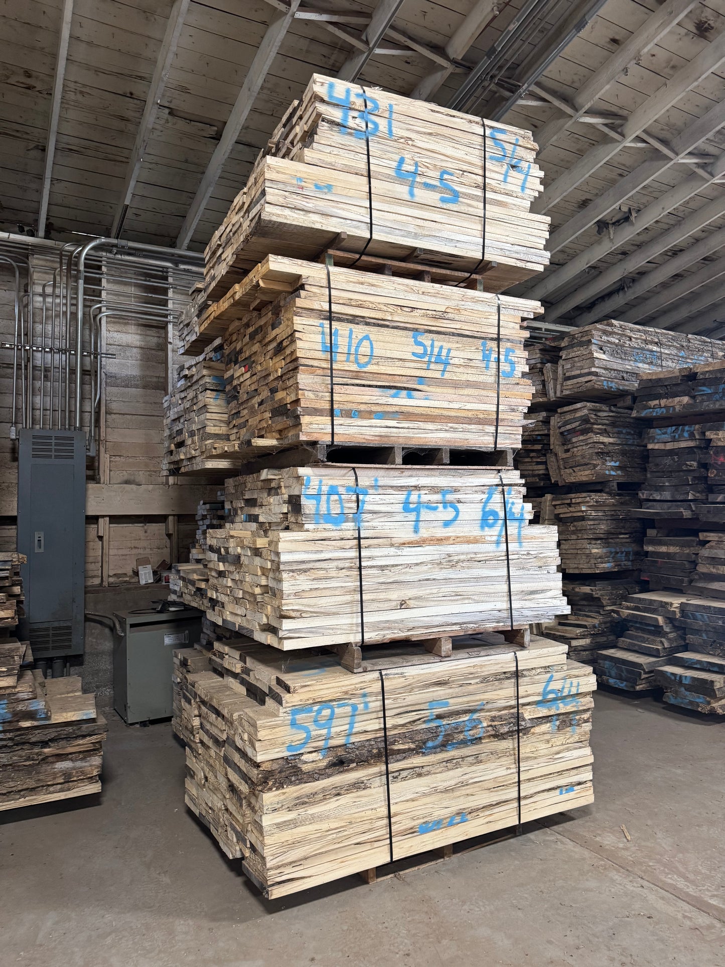 6/4 Dimensional Spalted Hackberry